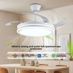 42x42cm White Dual-Ring 6-Speed