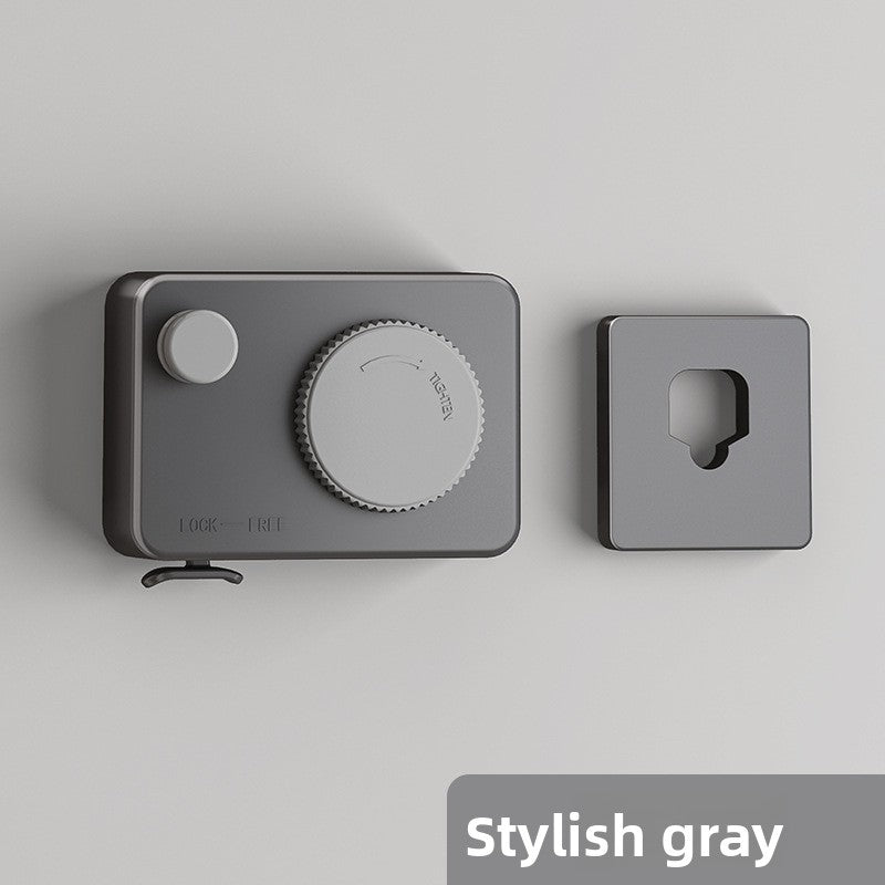 Invisible retractable wall-mounted clothes drying double rope