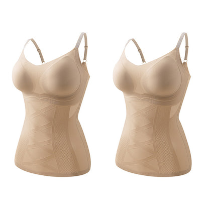 Invisible Shapewear Vest with Lace Trim