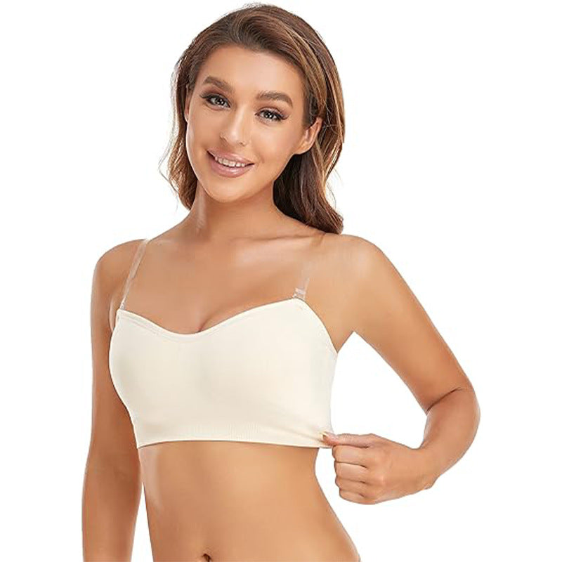 Invisible shoulder strap anti-slip and traceless silicone underwear