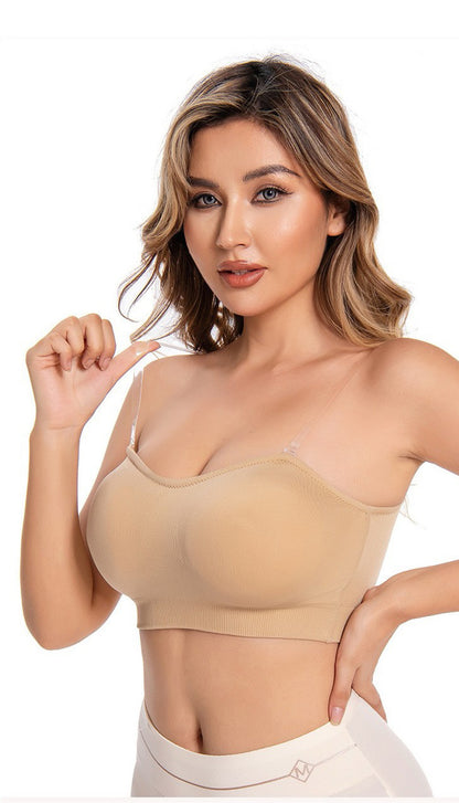 Invisible shoulder strap anti-slip and traceless silicone underwear