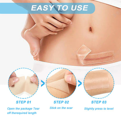 Invisible skin color burn scar care