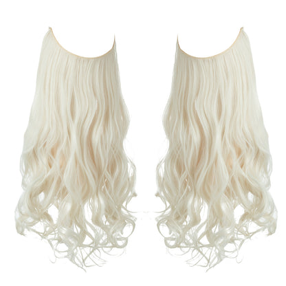 Invisible U-Shaped Hair Extensions Long Curly Synthetic Clip-in Ponytail