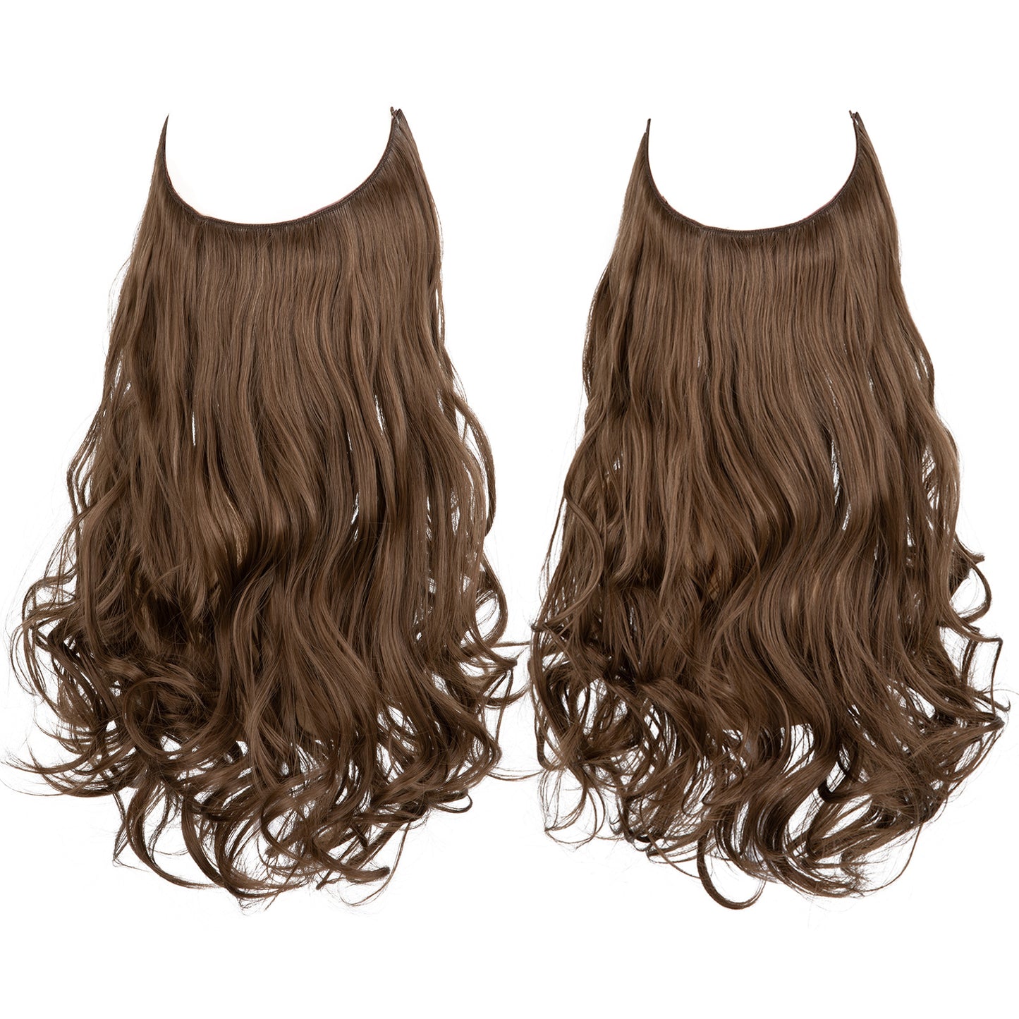 Invisible U-Shaped Hair Extensions Long Curly Synthetic Clip-in Ponytail