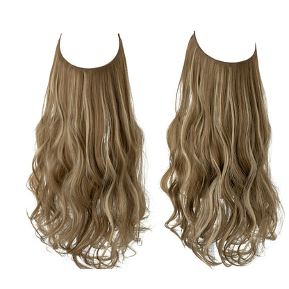 Invisible U-Shaped Hair Extensions Long Curly Synthetic Clip-in Ponytail