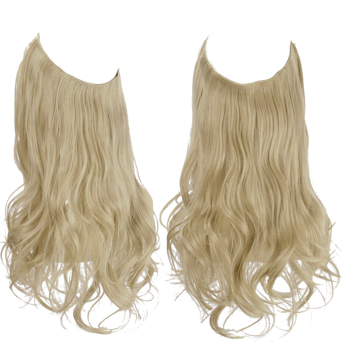 Invisible U-Shaped Hair Extensions Long Curly Synthetic Clip-in Ponytail