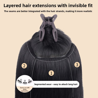 Invisible wig pieces without scars