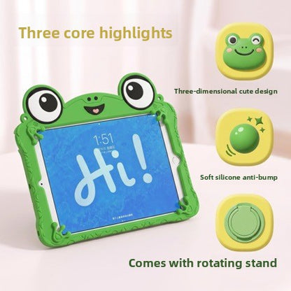 iPad Cartoon Protective Case with Rotating Stand