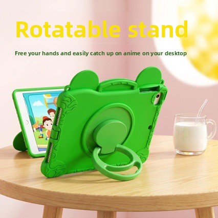 iPad Cartoon Protective Case with Rotating Stand