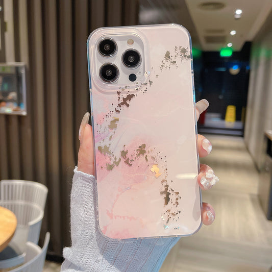 iPhone 17 phone with lustrous marble shell
