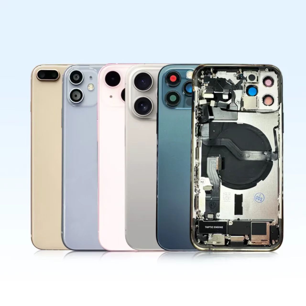 iPhone Back Cover Assembly with Middle Frame and Accessories