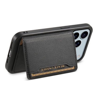 iPhone Leather Case with Card Holder and Stand