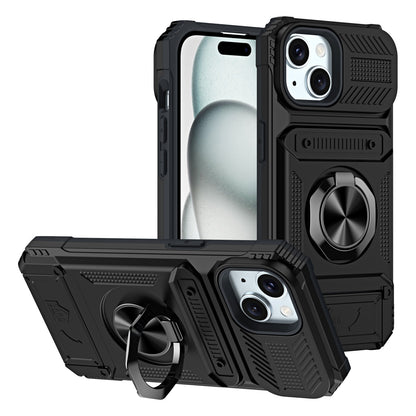 iPhone Phone Case with Card Slot and Magnetic Holder