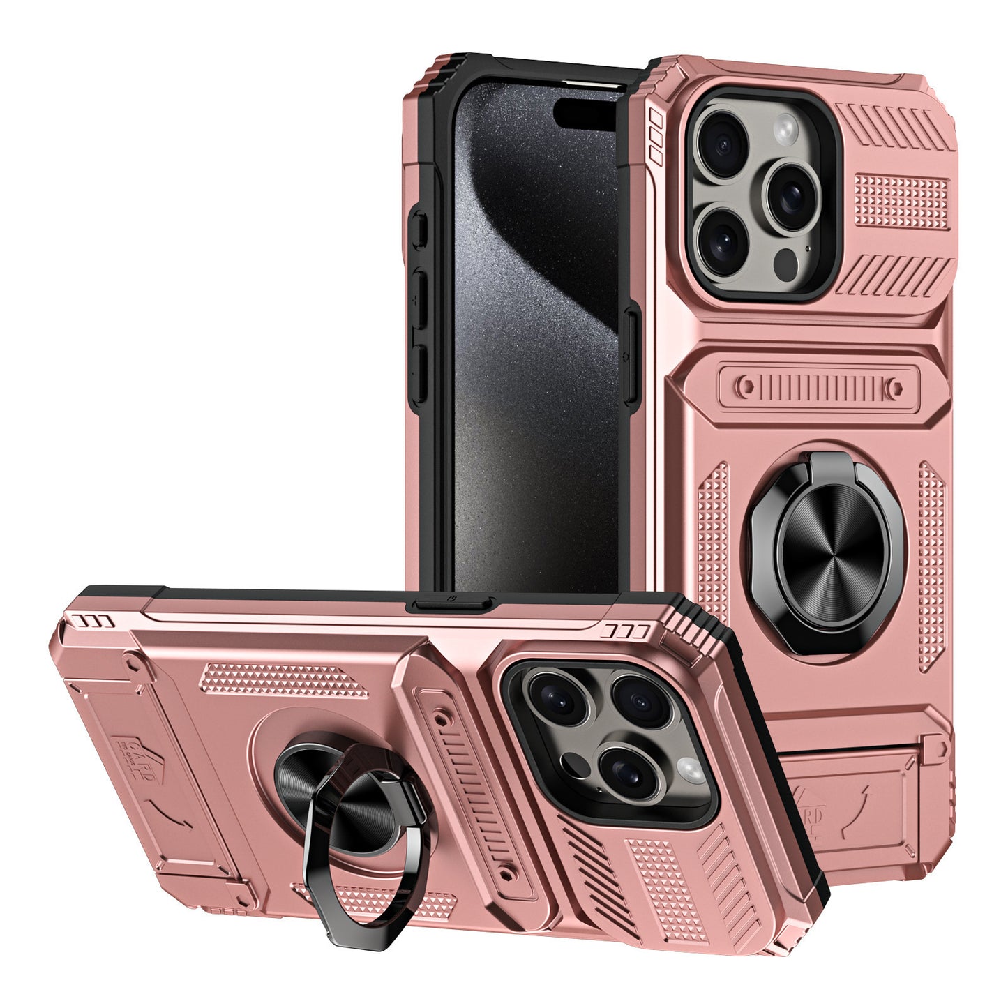 iPhone Phone Case with Card Slot and Magnetic Holder
