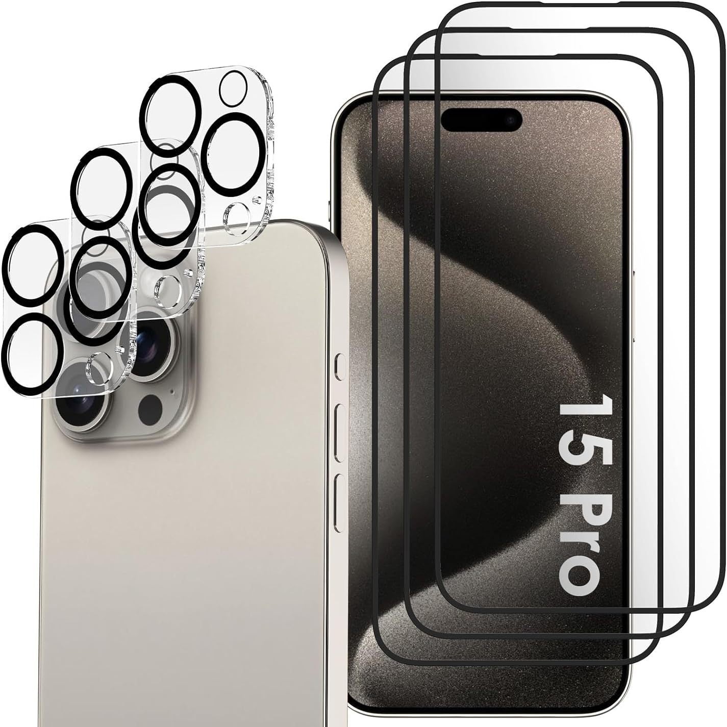 iPhone Tempered Glass Screen Protector HD Anti-Peep Anti-Fingerprint