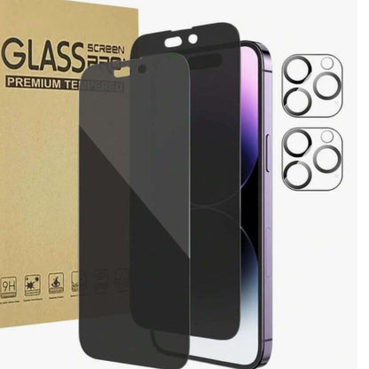 iPhone Tempered Glass Screen Protector HD Anti-Peep Anti-Fingerprint