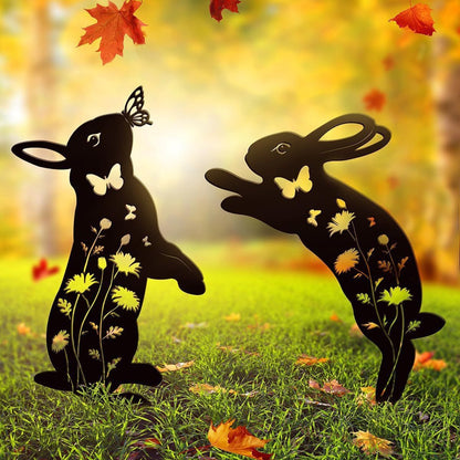 Iron Animal Garden Decorations Ground Insert Art