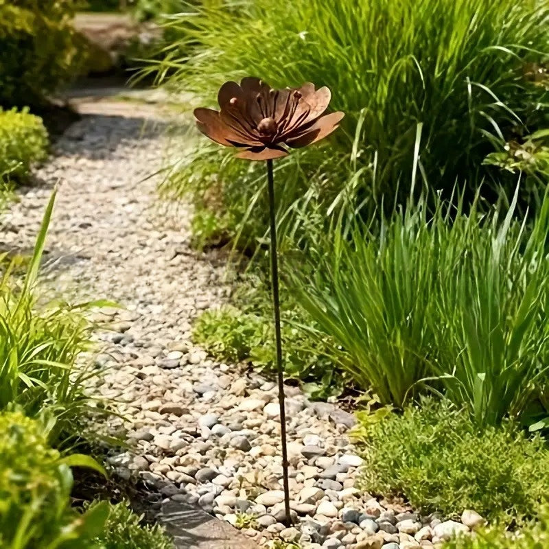 Iron Art Bronze Lotus Leaf Floor Decor Ornament
