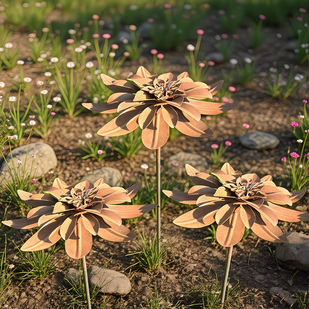 Iron Art Flower Insert Garden Decoration