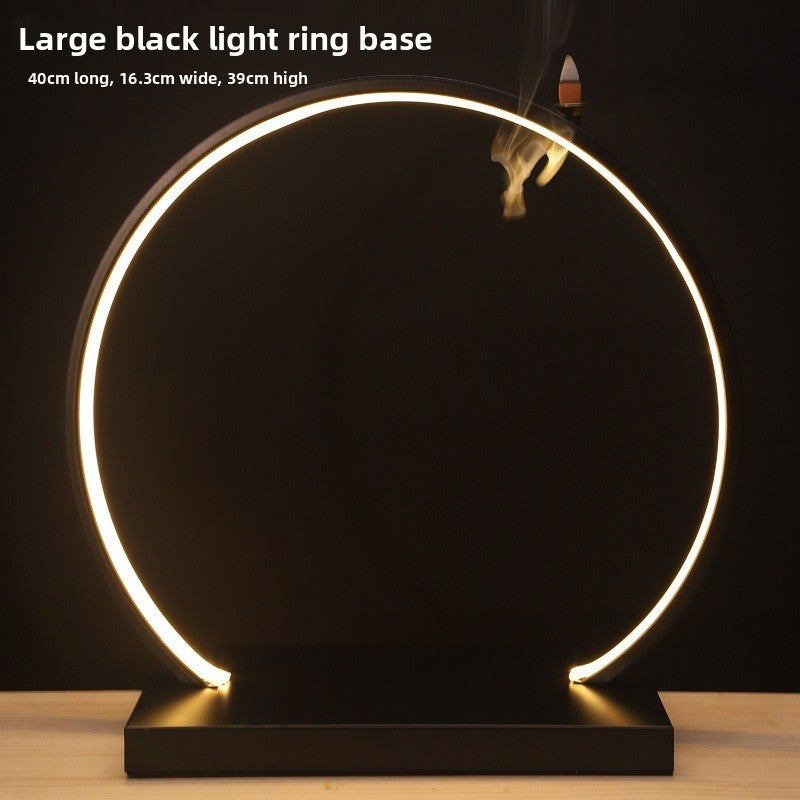 Iron Art LED Light Ring Display Stand Desktop Ornament