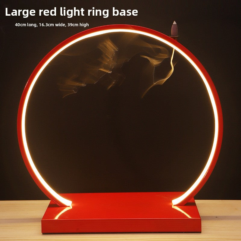 Iron Art LED Light Ring Display Stand Desktop Ornament