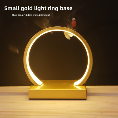 Iron Art LED Light Ring Display Stand Desktop Ornament