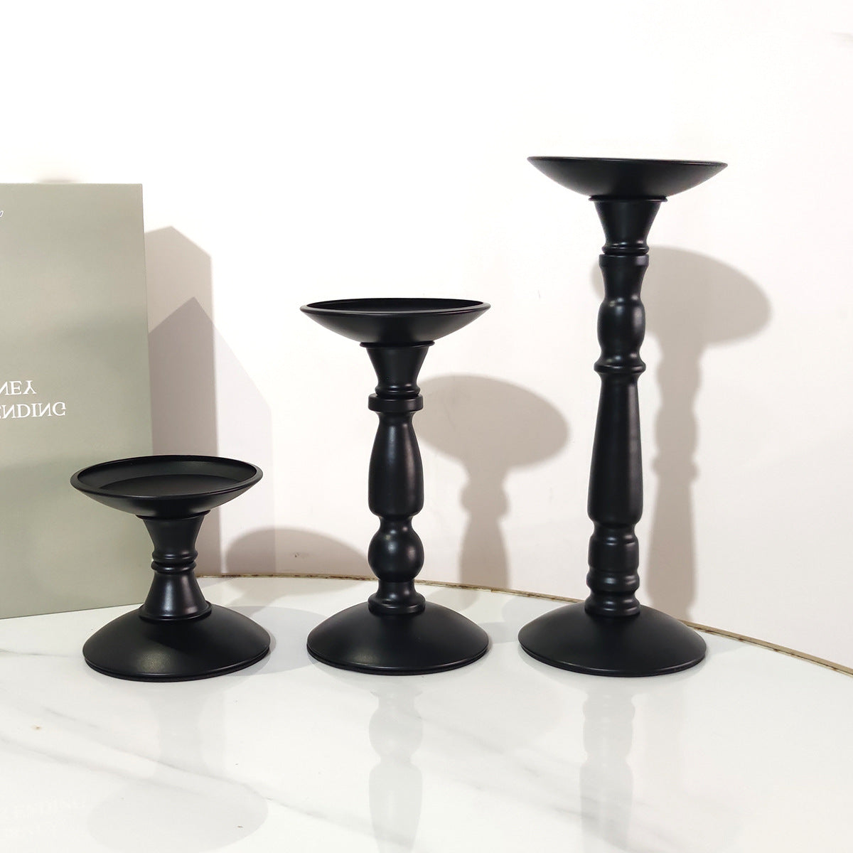 Iron candlestick