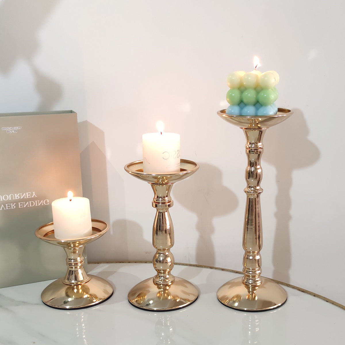 Iron candlestick