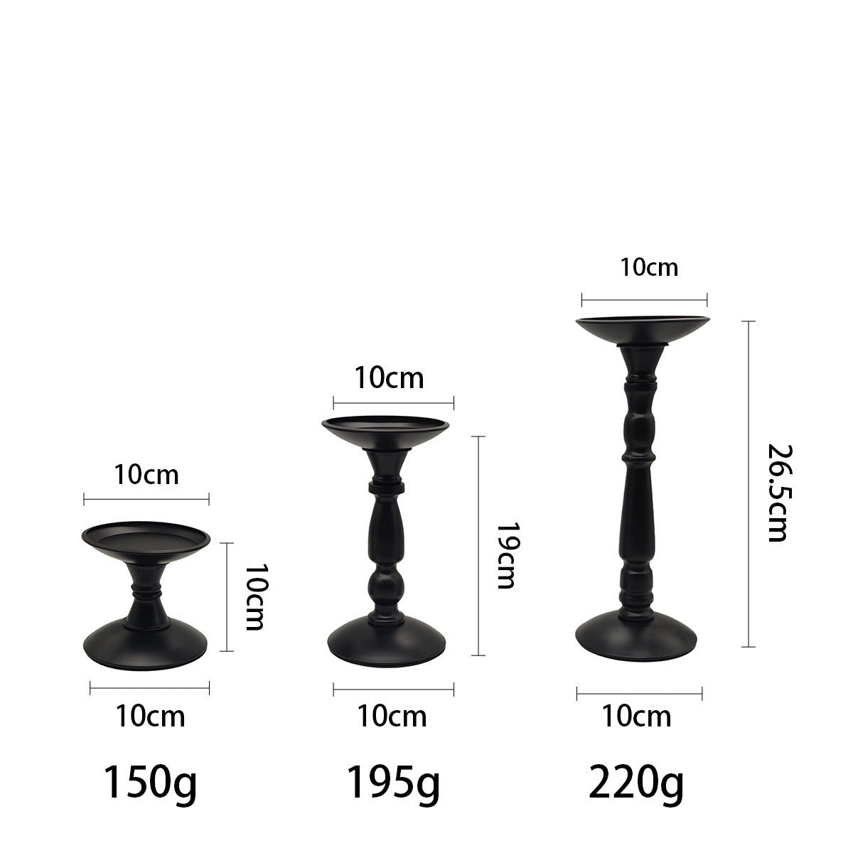 Iron candlestick
