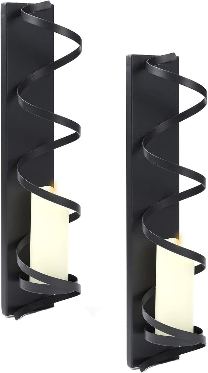 Iron Candlestick Wall Hanging