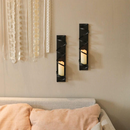 Iron Candlestick Wall Hanging