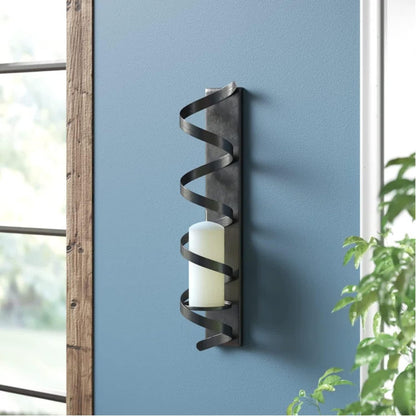 Iron Candlestick Wall Hanging