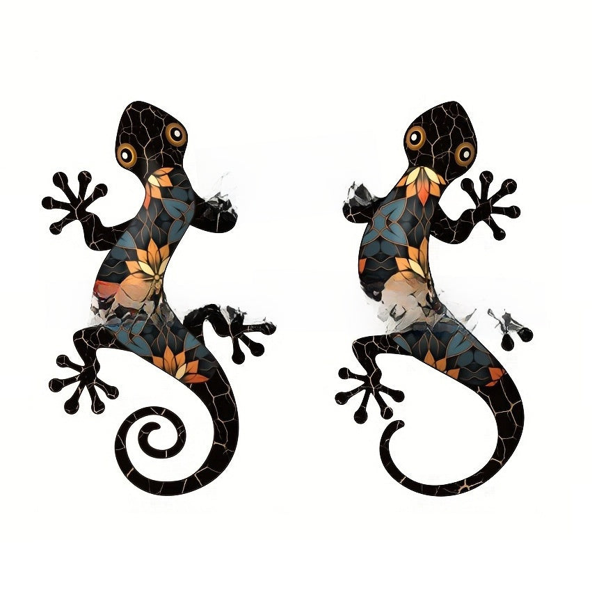 Iron Gecko Wall Decoration Metal Lizard