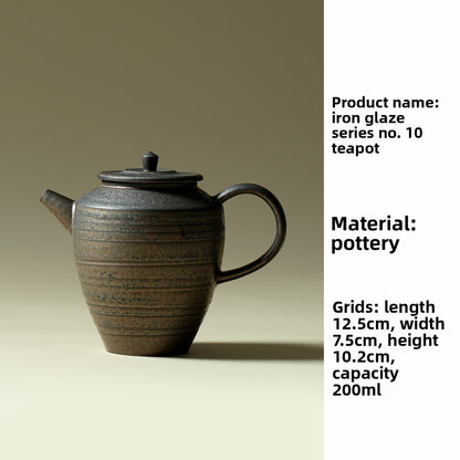 Iron Glaze Ceramic Tea