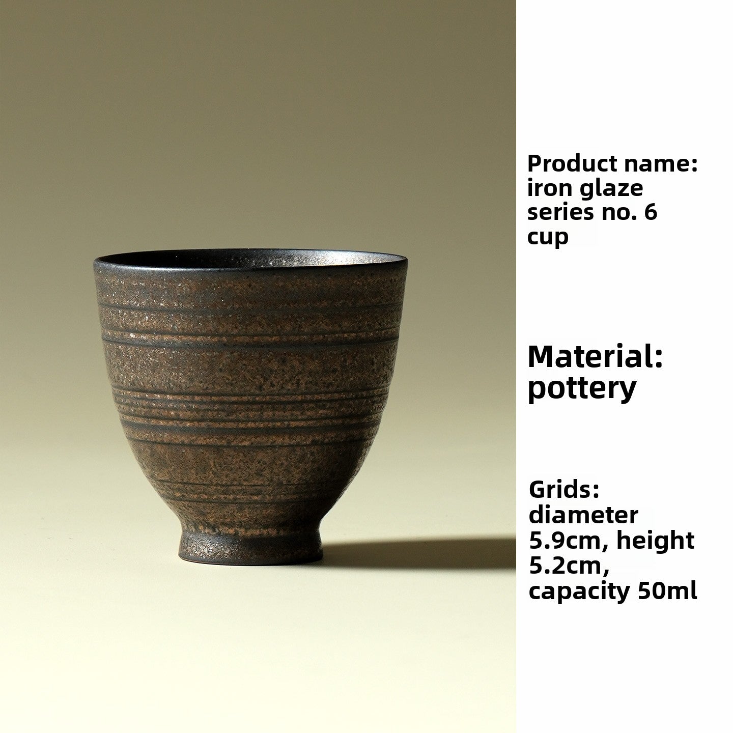 Iron Glaze Ceramic Tea