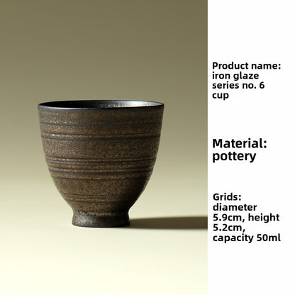 Iron Glaze Ceramic Tea