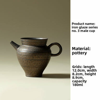 Iron Glaze Ceramic Tea