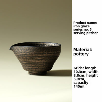 Iron Glaze Ceramic Tea