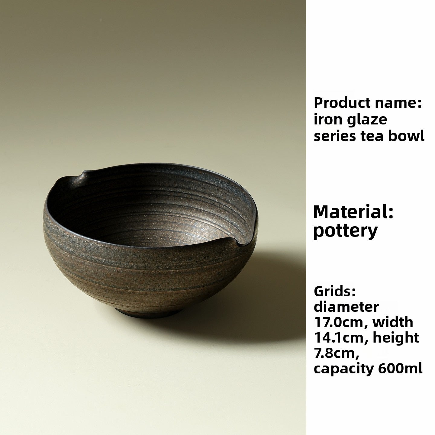 Iron Glaze Ceramic Tea
