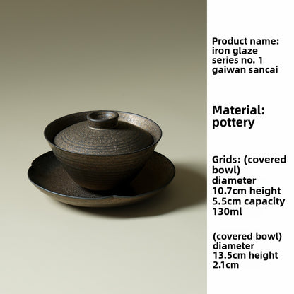 Iron Glaze Ceramic Tea