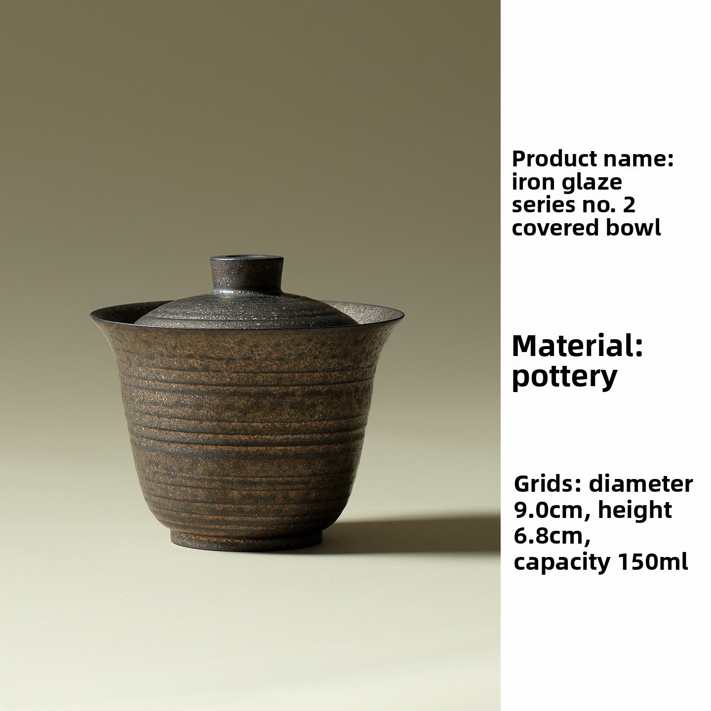 Iron Glaze Ceramic Tea