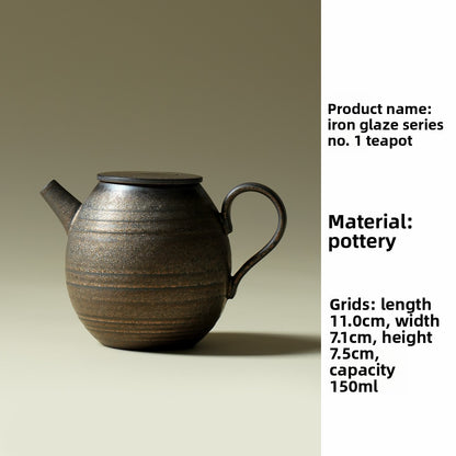 Iron Glaze Ceramic Tea