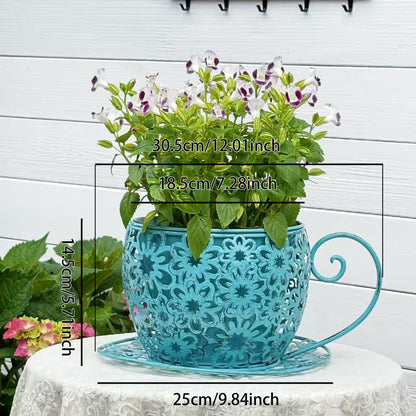 Iron Hollow Flower Pot