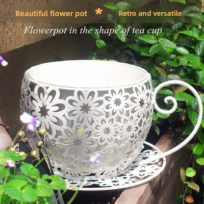 Iron Hollow Flower Pot