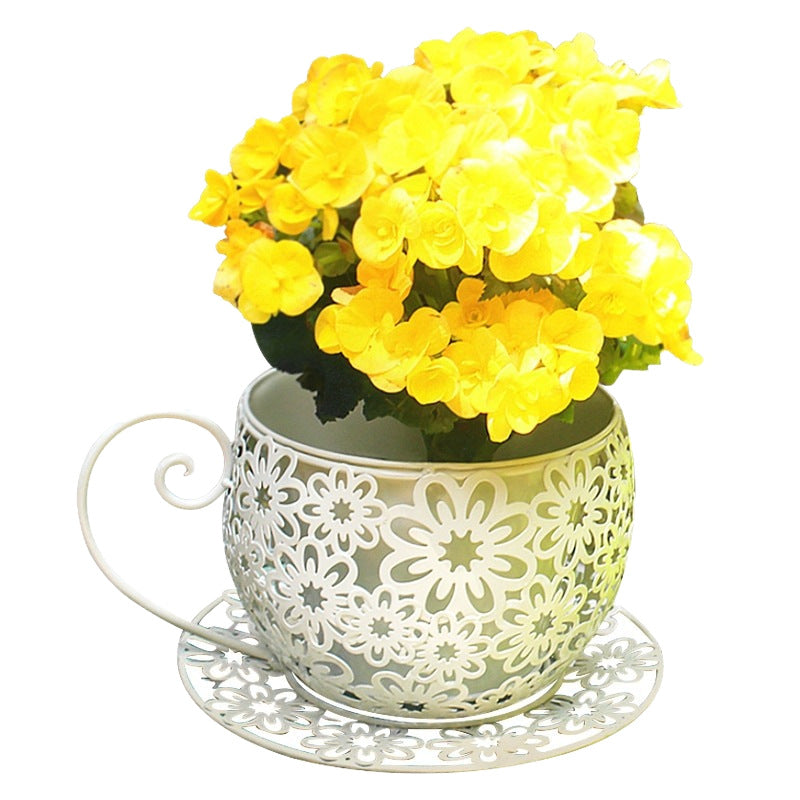 Iron Hollow Flower Pot