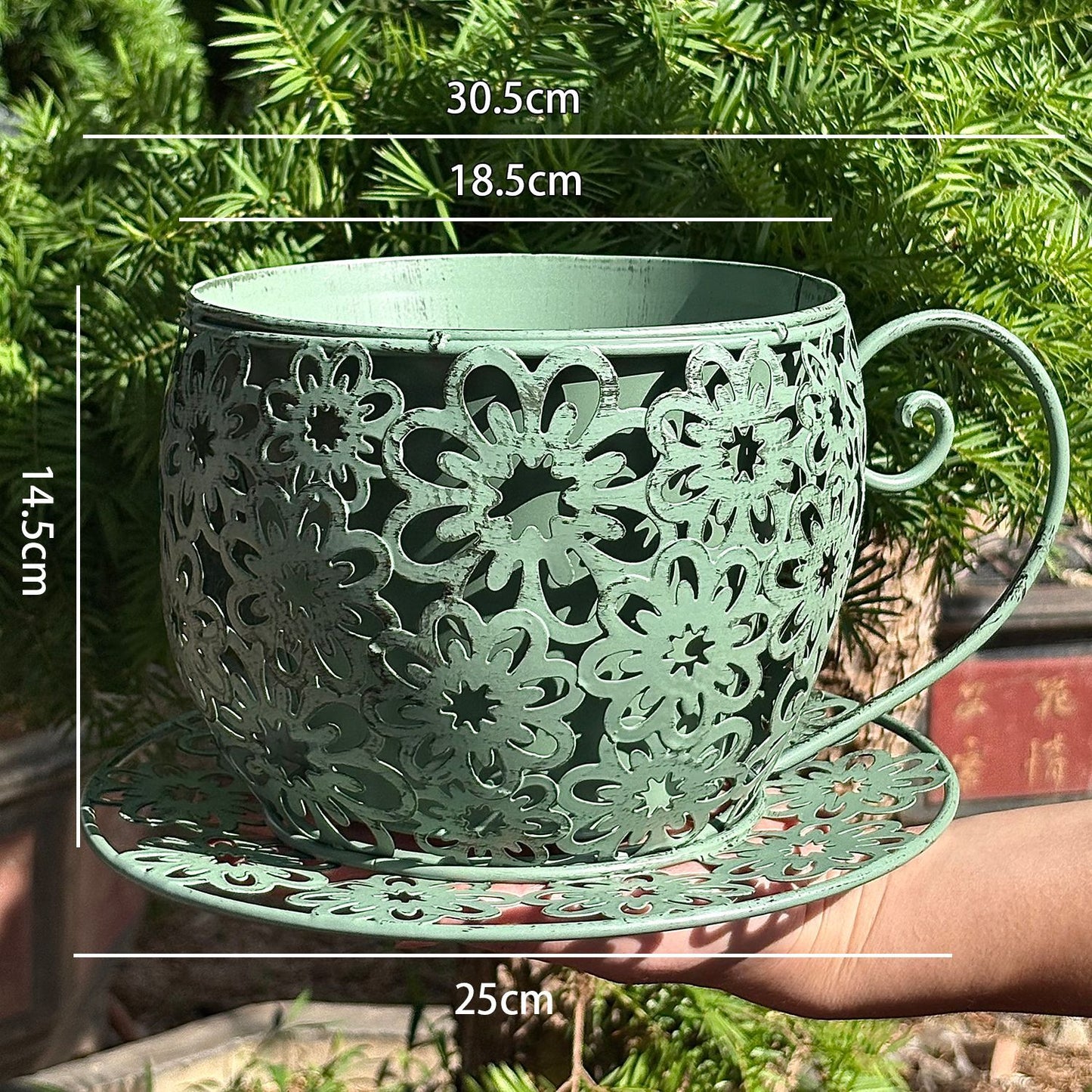 Iron Hollow Flower Pot