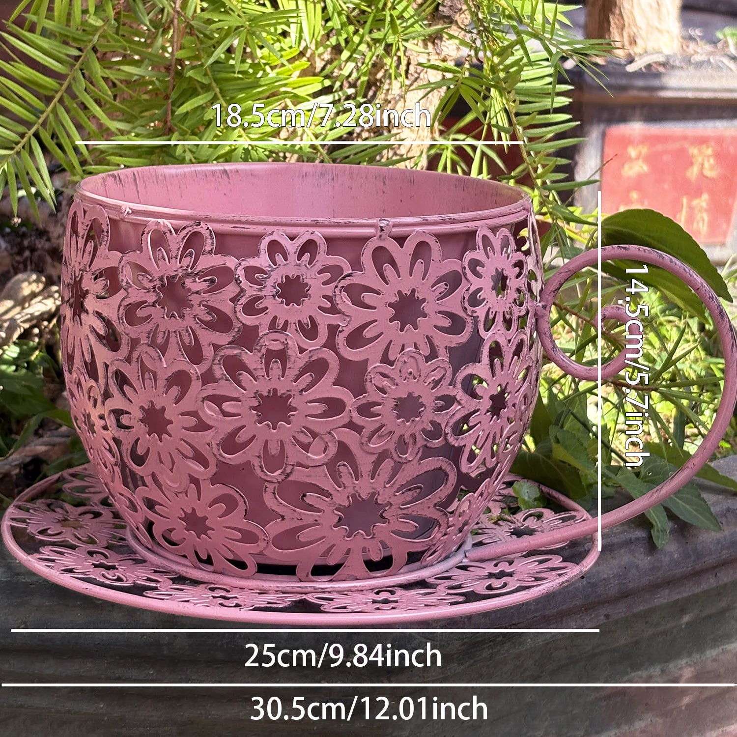 Iron Hollow Flower Pot