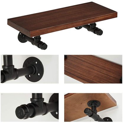 Iron pipe wall storage rack