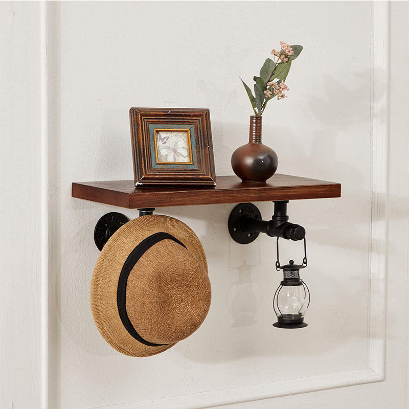 Iron pipe wall storage rack