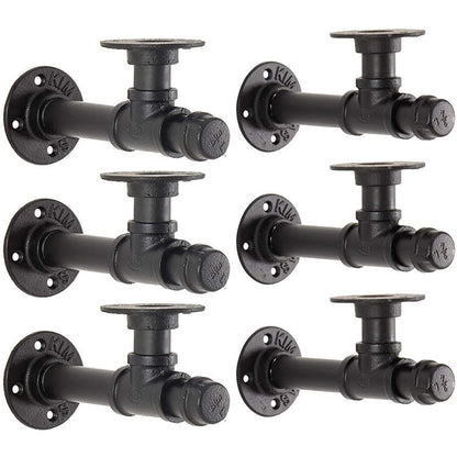 Iron pipe wall storage rack